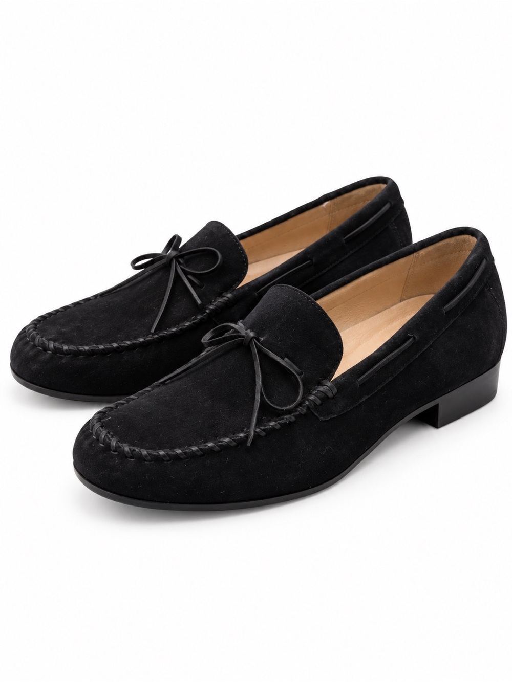 Dexter Hyper Flex Taos Black Kid Suede Lace-Up Moc Toe Loafers Size 8M